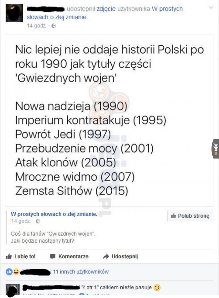Historia Polski w tytułach Gwiezdnych Wojen