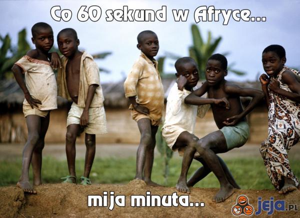 Co 60 sekund w Afryce...