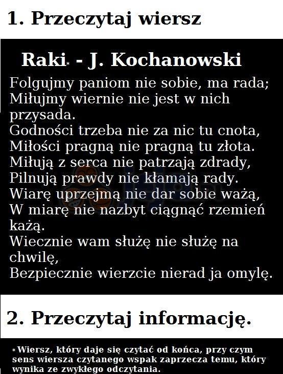 Kochanowski, Ty podstępny człowieku...