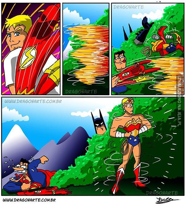 Superman i Batman w akcji - trollowanie Flasha