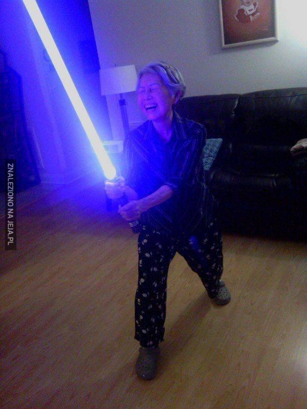 Gdy mama dostanie na urodziny miecz świetlny