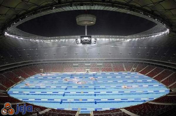 Stadion Narodowy - Woda mu nie straszna