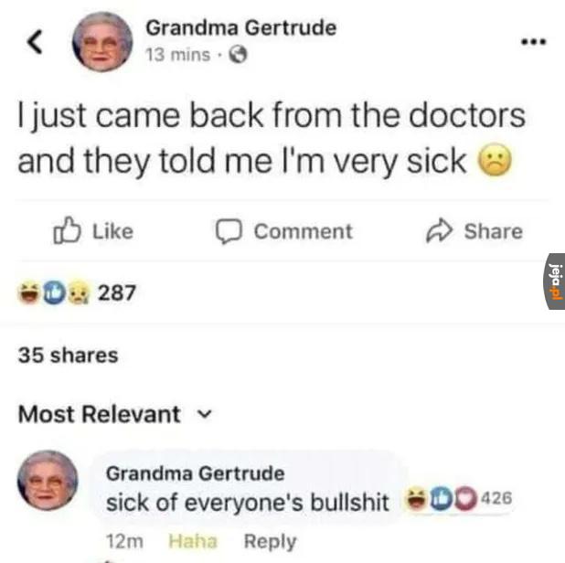 Chora babcia