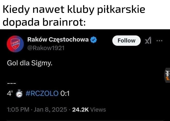 Chodzi o to, że grali mecz z czeskim klubem Sigma Ołomuniec