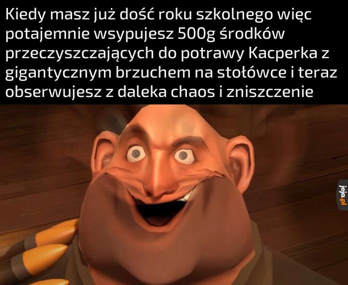 Wszędzie gówno i ono wychodzi nawet oknami! A woźny Stefan chyba nie zniósł tego.