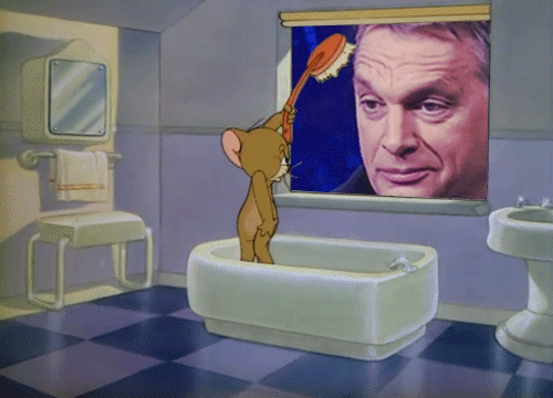 Orban, Ty podglądaczu!
