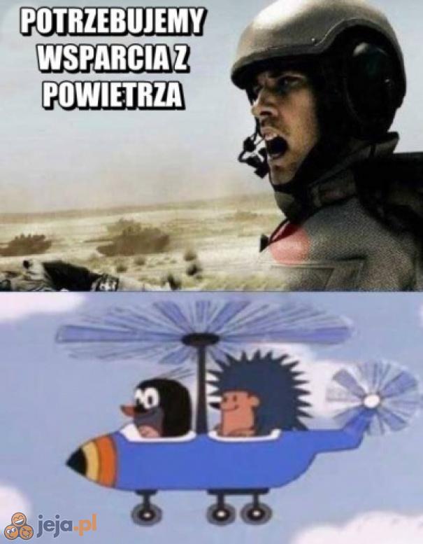 Wsparcie leci