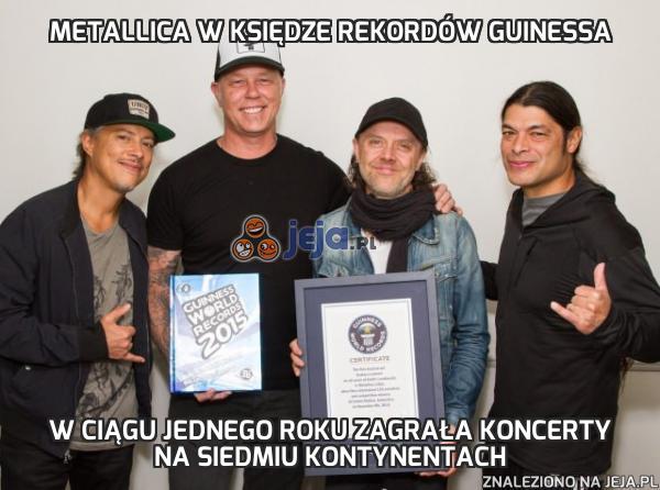 Metallica w Księdze Rekordów Guinessa