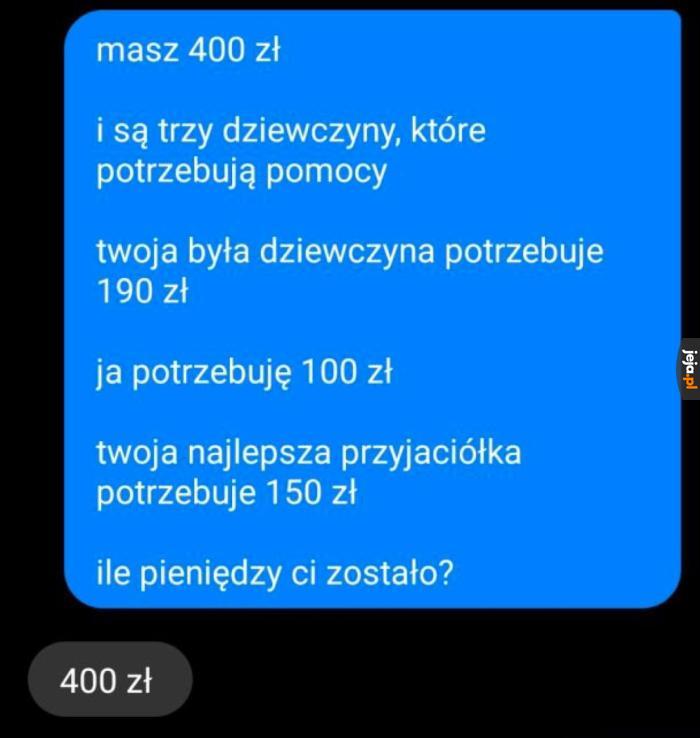 Wybrał pomoc sobie