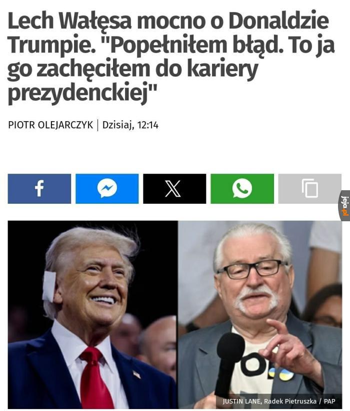 I ja mu wtedy mówię: kandyduj na tego prezydenta