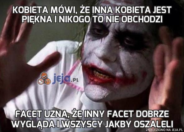 Kobieta mówi, że inna kobieta jest piękna i nikogo to nie obchodzi