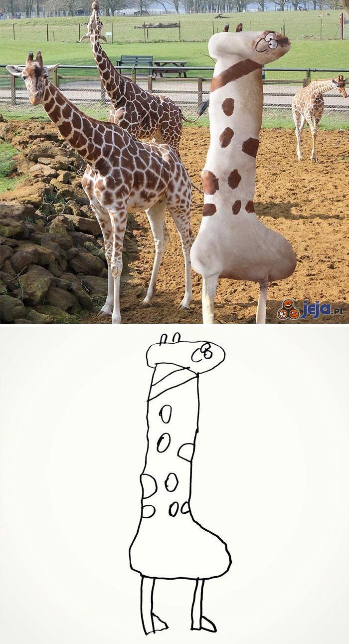 Jakaś dziwna ta żyrafa...