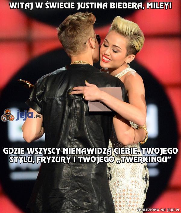 Witaj w świecie Biebera, Miley!