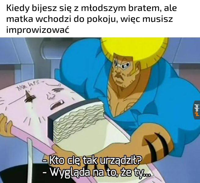 Wygląda na to, że ma gorączkę i majaczy