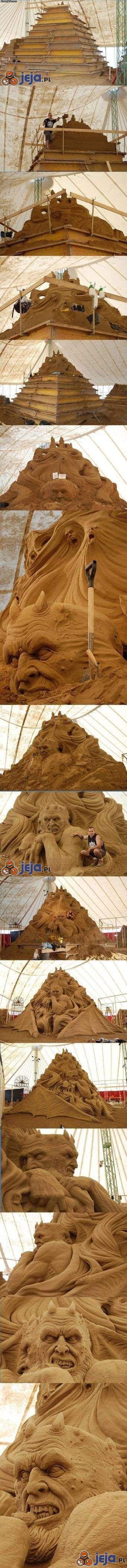 Jak się buduje rzeźby z piasku?