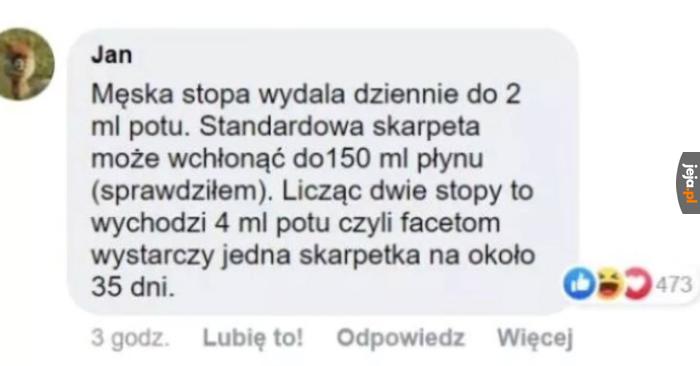 Suche fakty, w przeciwieństwie do stopy