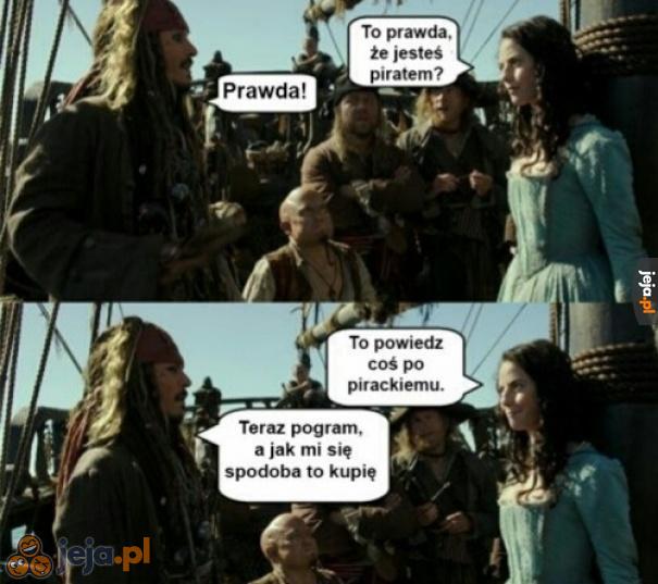 Prawdziwy pirat!