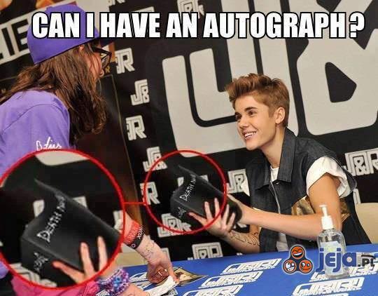 Dasz mi swój autograf?