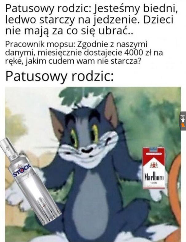 Mój stary nie jest patusowy, jak wróci z mlekiem to sam wam powie
