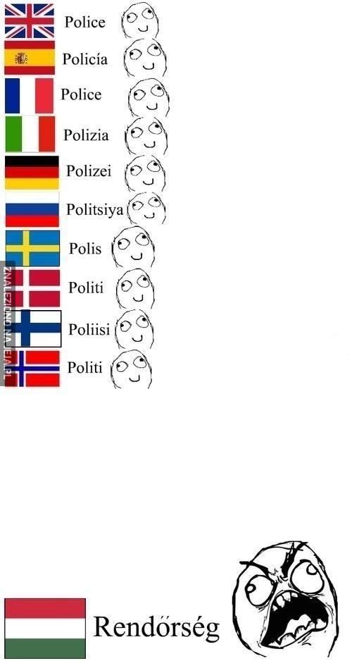 Policja w różnych językach