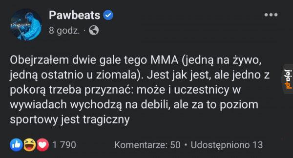 A Wy lubicie gale MMA?