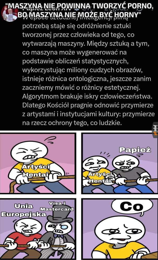 "Maszyna nie powinna tworzyć porno, bo maszyna nie może być horny"