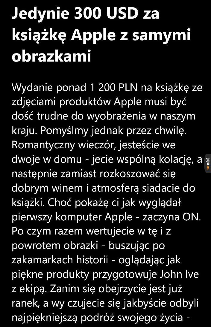 Podróż życia z książką Apple