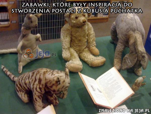 Oryginalne zabawki z Kubusia Puchatka
