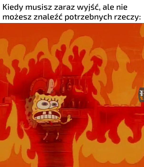 Jeśli nie wyjdę za minutę to spóźnię się do pracy!