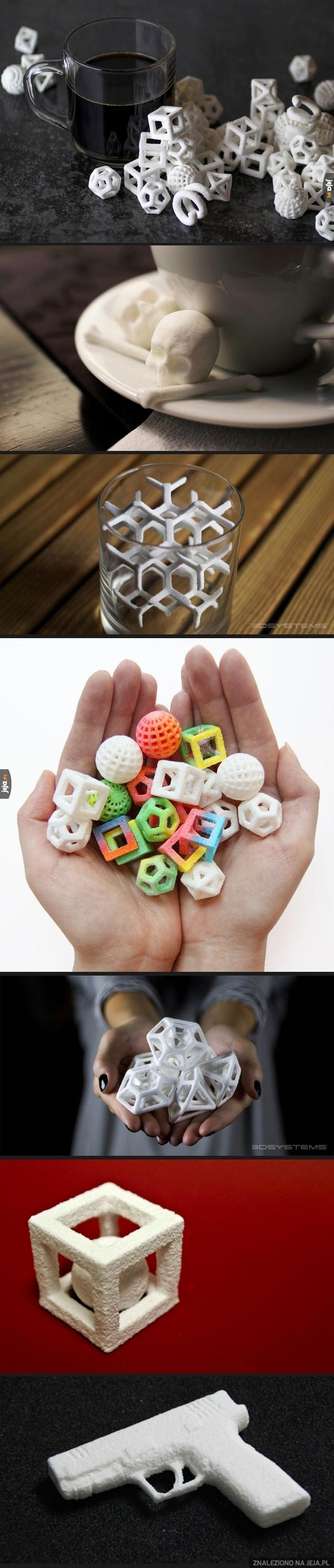 Kostki cukru z drukarki 3D