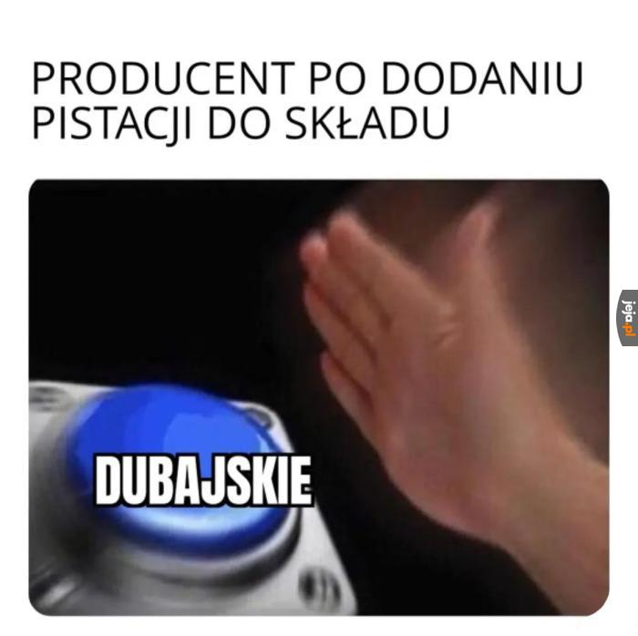 Dubaj ma monopol na pistacje