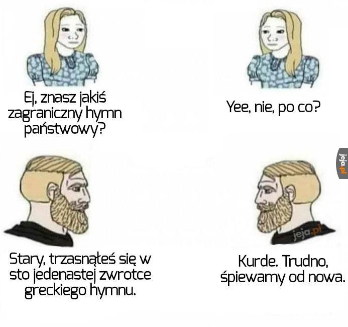 Rozpoznaję Cię po cięciu szabli budzącym respekt, podziw, przerażenie