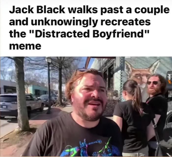 Jack Black przypadkowo odtworzył mema