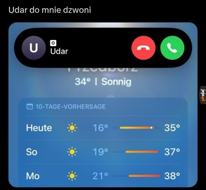 Nie odbieraj, jak nie chcesz dostać udaru
