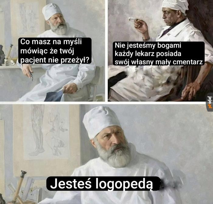 Pacjent musiał zginąć, powiedział że logopeda nie jest naprawdę lekarzem