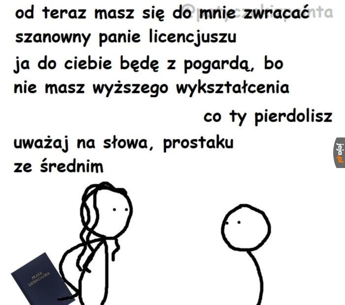 Imagine robić licencjat