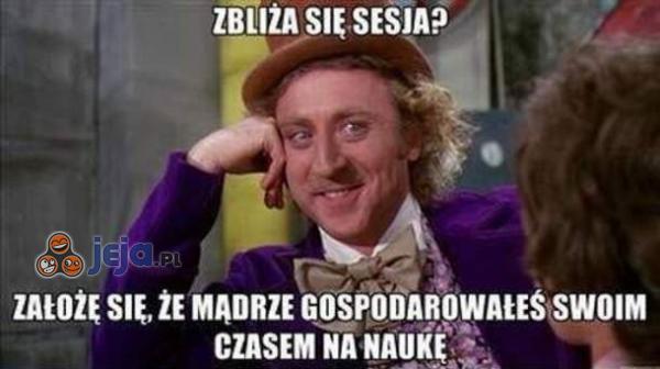 Zbliża się sesja...
