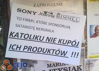 Firmy sponsorujące "satanistę Nergrala"