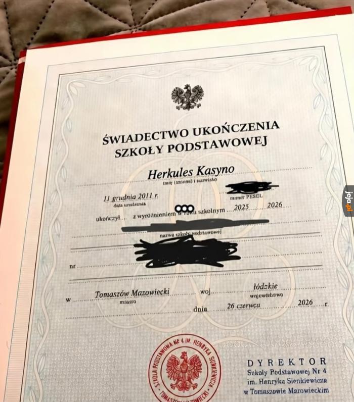 Z takim nazwiskiem jesteś skazany na zwycięstwo
