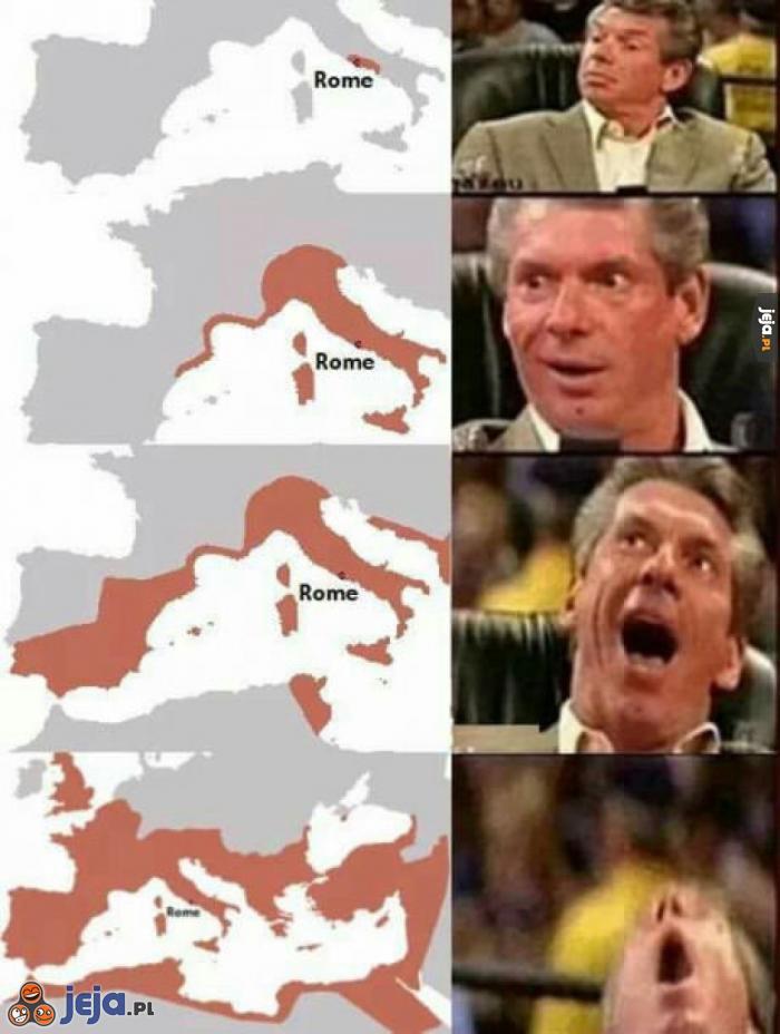 Gdy uczysz się o Rzymie na historii