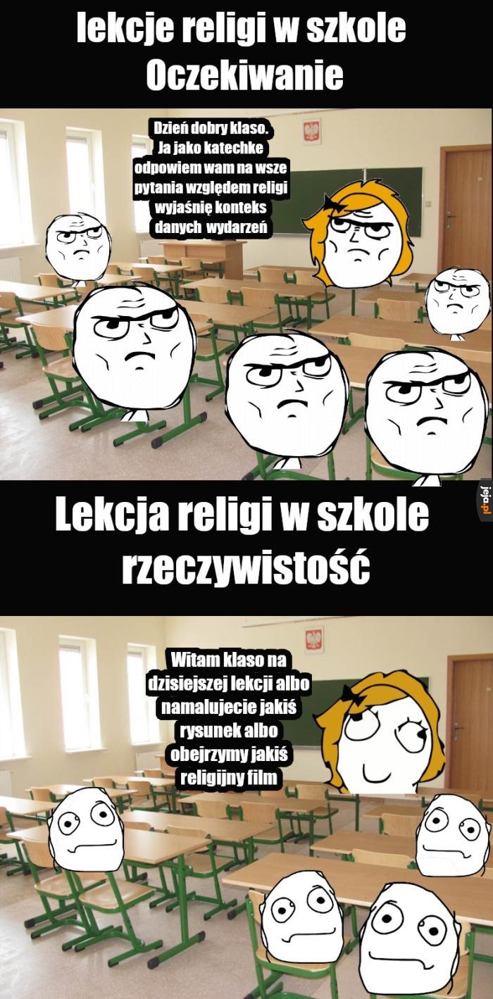 Religia w szkole to żart