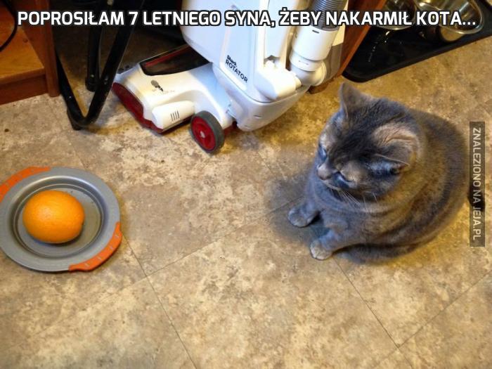 Poprosiłam 7 letniego syna, żeby nakarmił kota...