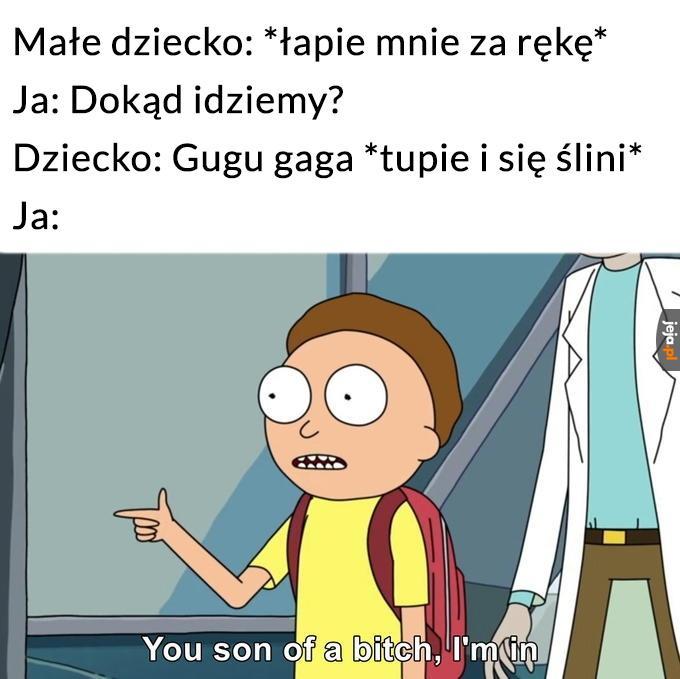 Lubię dzieciaki, są śmieszne