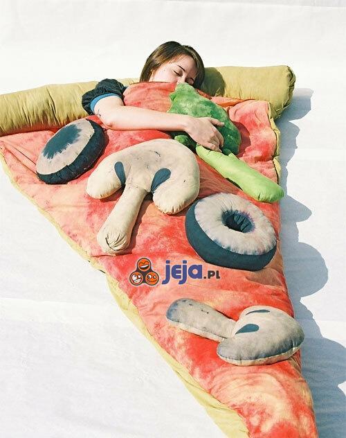 Śpiwór dla amatorów pizzy