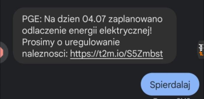 Jedyna poprawna reakcja