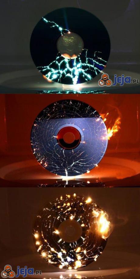 Płyty CD w mikrofalówce
