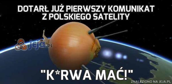 Dotarł już pierwszy komunikat z polskiego satelity
