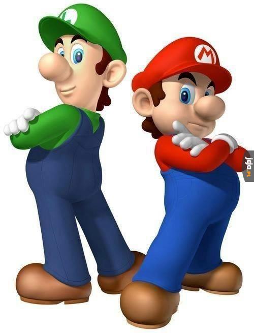 Mario i Luigi bez wąsów