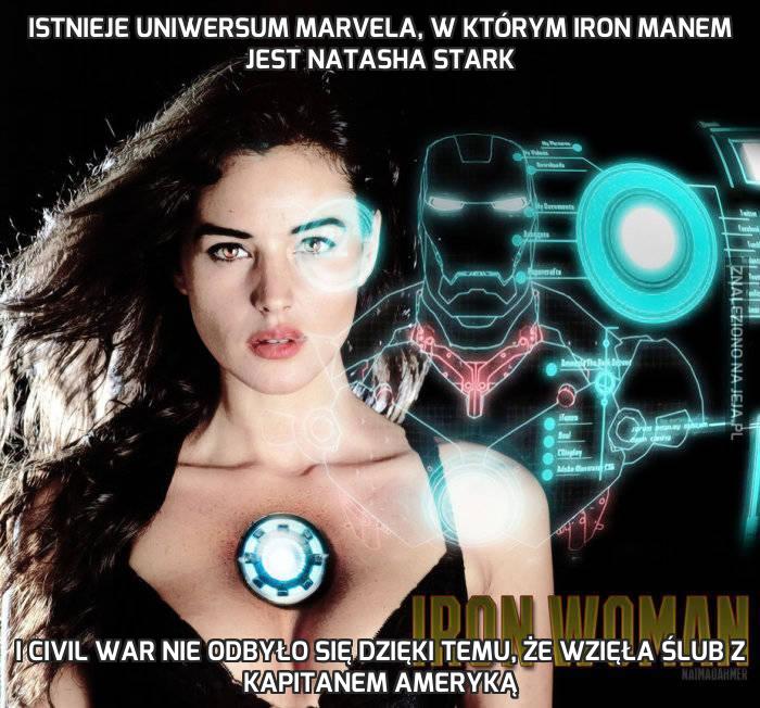 Istnieje Uniwersum Marvela, w którym Iron Manem jest Natasha Stark