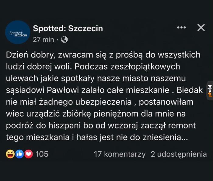Apel do ludzi o dobrym sercu